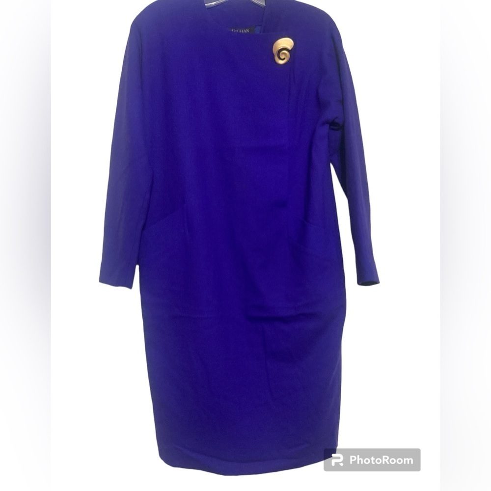 Wool long sleeve career dress size 4